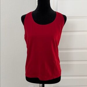 Red Sleeveless Fabletics Scoop Neck Women’s Tank Top Medium